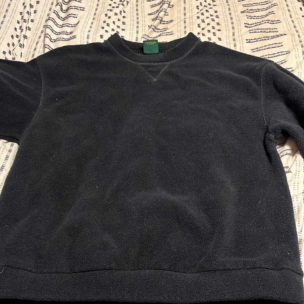 Soft fleece pullover, worn like three times